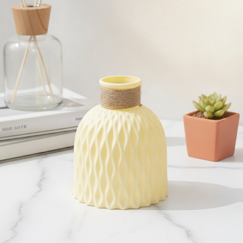 Stylish and durable plastic vase for flowers