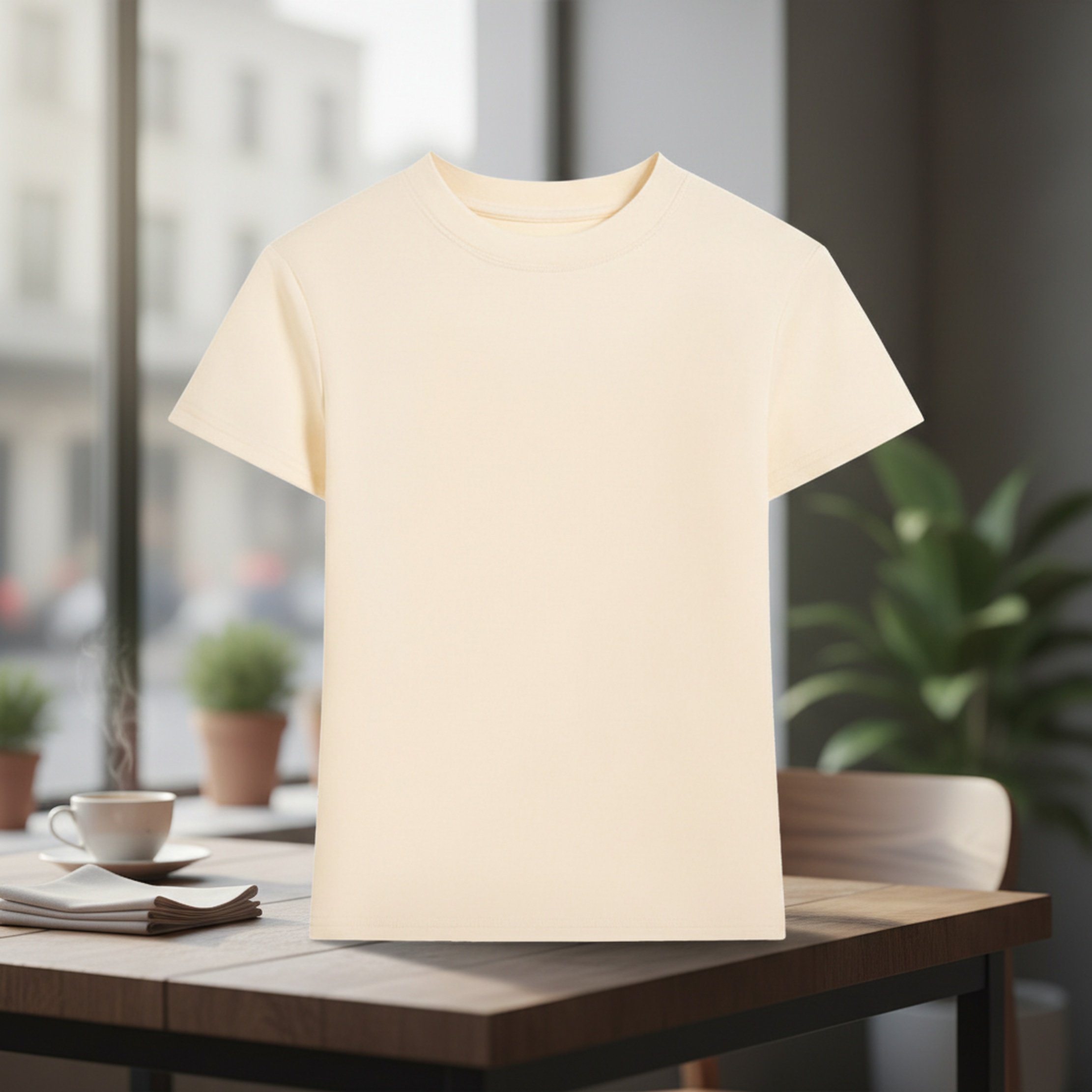 220GSM 여성용 캐주얼 솔리드 컬러 코튼 스판 혼방 슬림핏 라운드넥 티셔츠