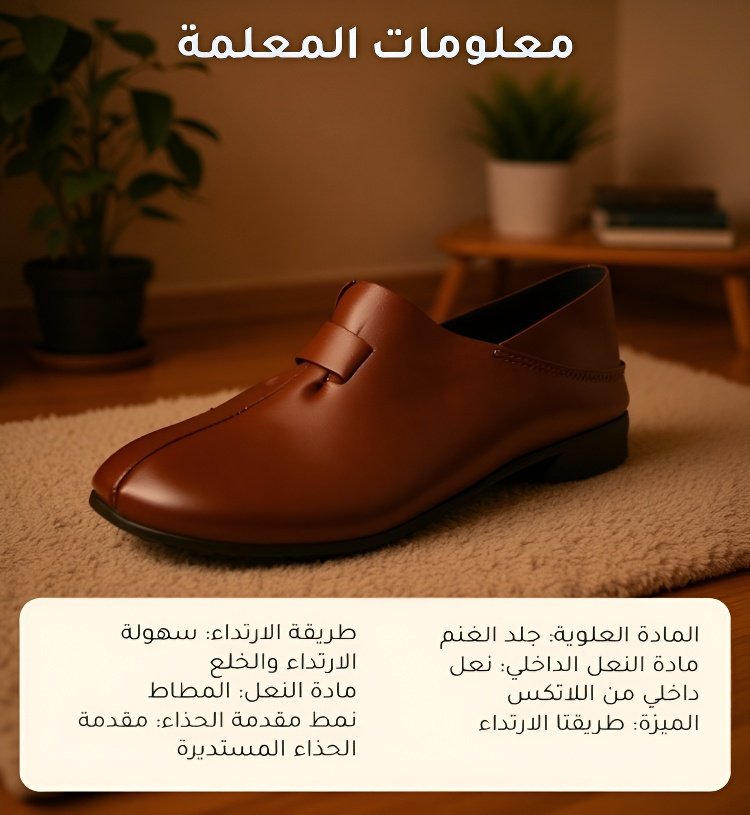 حذاء كاجوال ذو نعل ناعم ومقدمة حذاء عريضة مصمم خصيصا للأم 