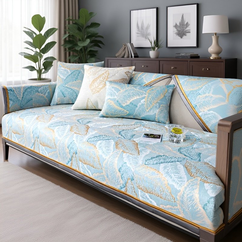 レザーソファークッションアイスシルクカバークロス 夏の滑り止め涼しい感じクッションクーラーカバーカバー