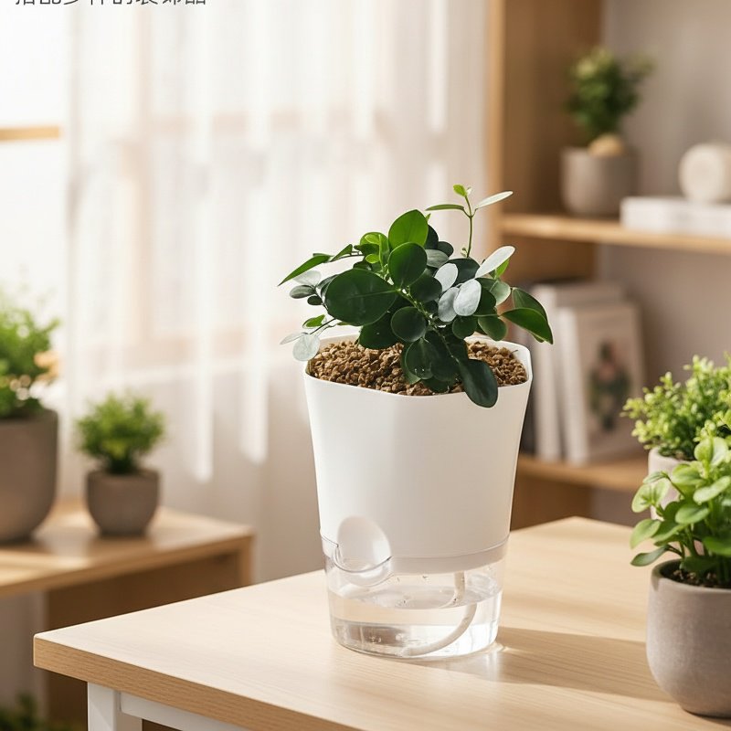 Pot de fleurs hydroponique auto-absorbant pour paresseux