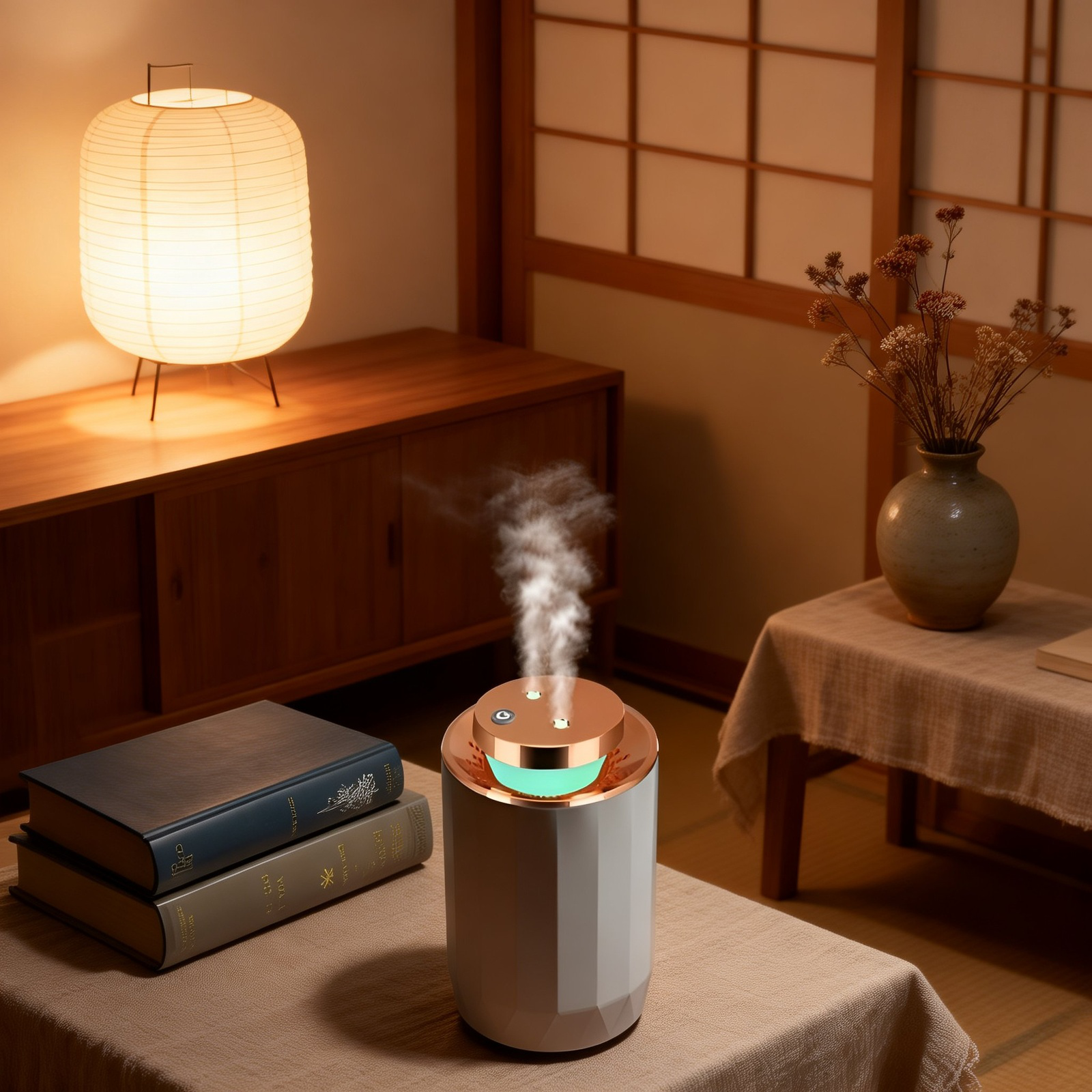 Stylish locomotive humidifier for modern homes
