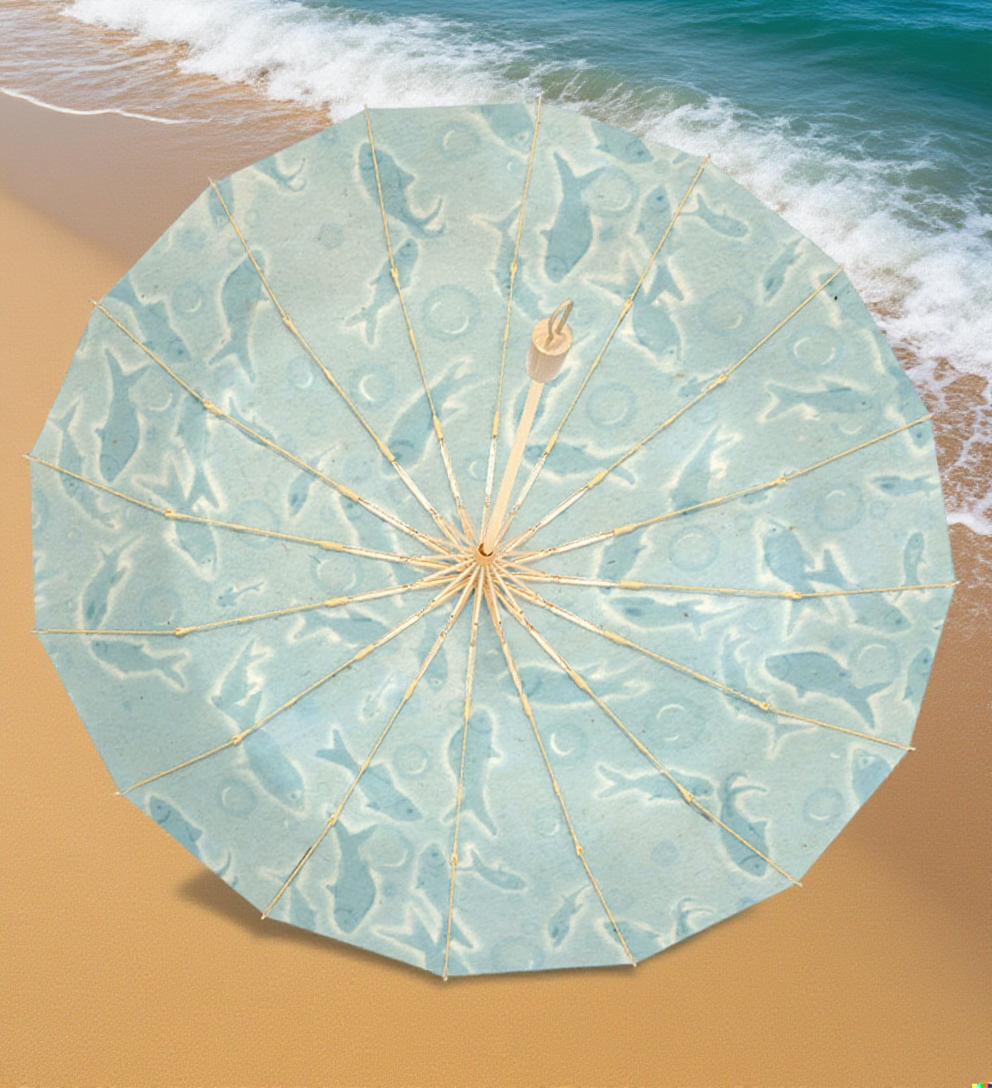 간편하게 접어서 휴대할 수 있는 파라솔