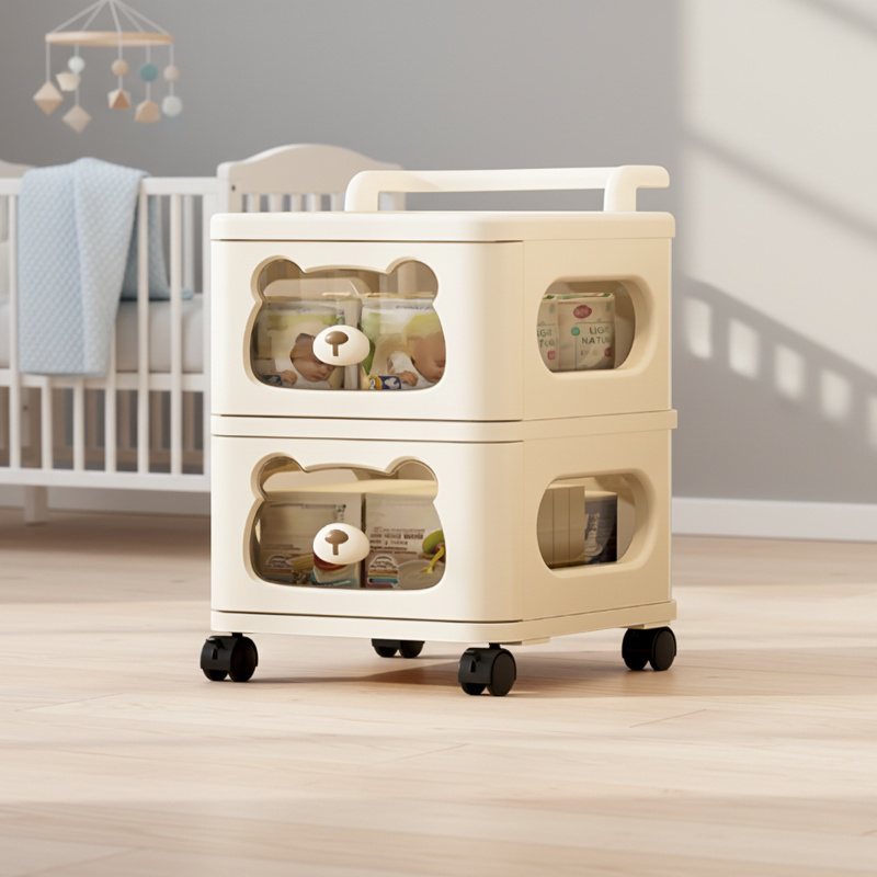 Rangement pratique pour enfants avec plusieurs tiroirs