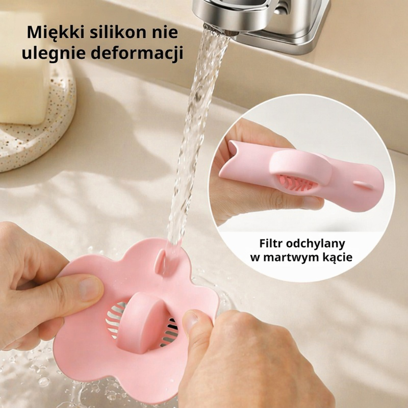 Silikonowy korek do filtra basenowego w kształcie kwiatu 