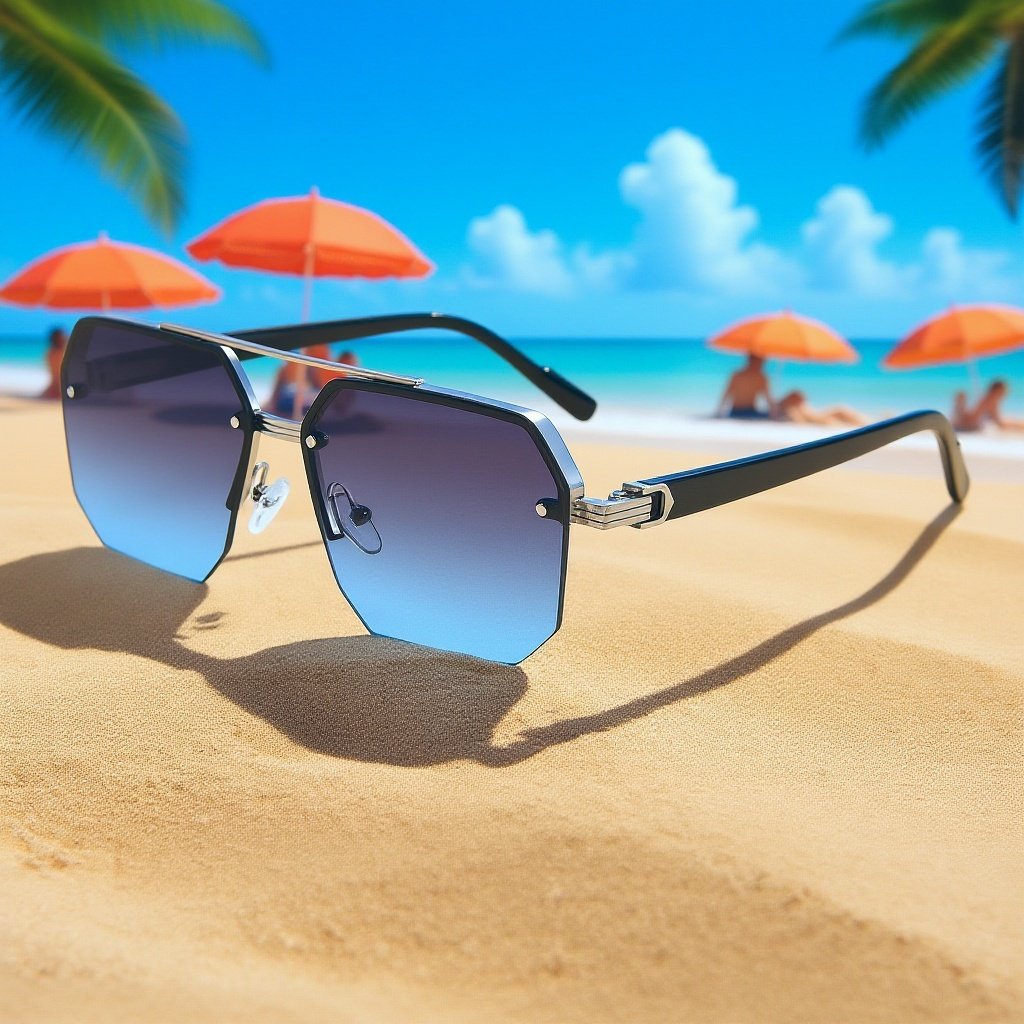 Gafas de sol polarizadas de alta definición de doble puente recomendadas por pilotos