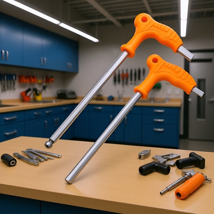 CrV製T字型六角レンチセット（平球頭付）2.5～14mm ソケットレンチ・ドライバー用