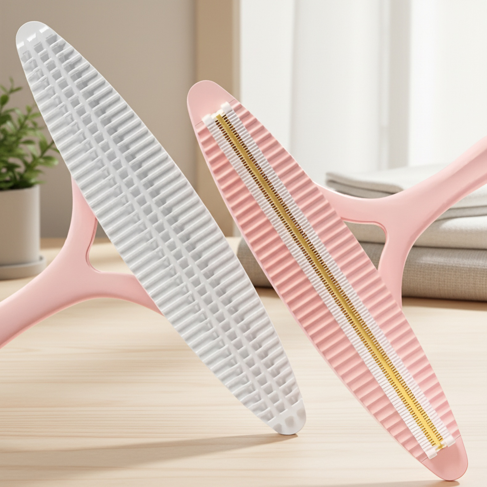 Rasoir anti-bouloche double face pour vêtements en laine et poils de chat