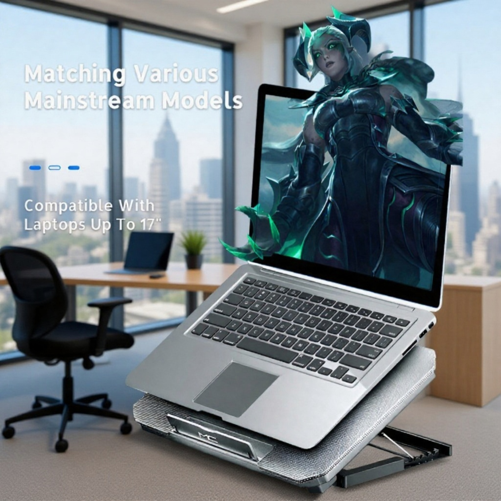 MC notebook radiator lifting bracket folding storage air-cooled desktop computer cooling base bracke