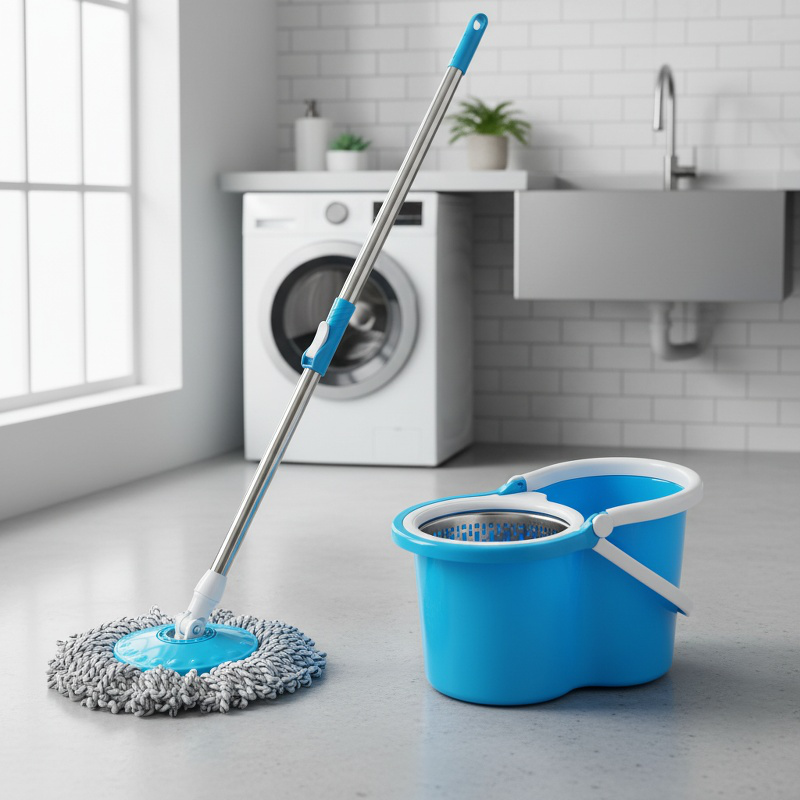 Rapid Dehydration Mop Dunn Cloth Dual Drive Lightweight HandFree