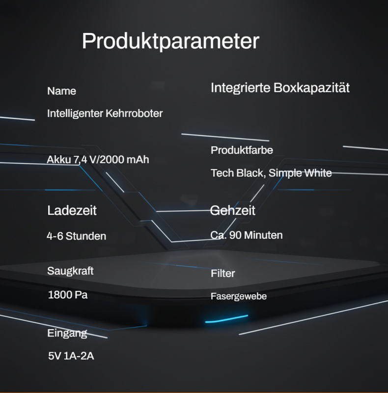 Saugroboter mit intelligentem Navigationssystem