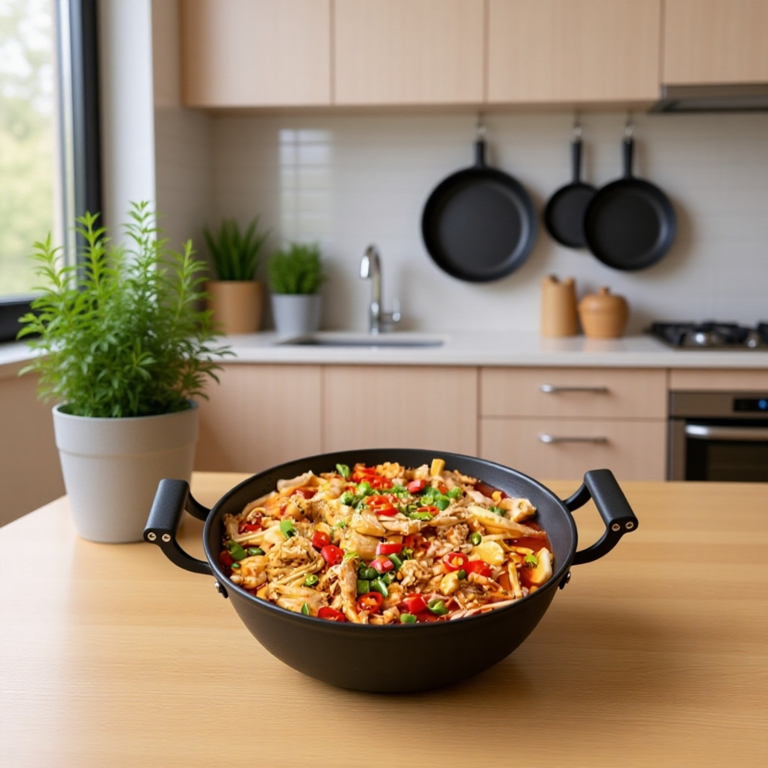 コーティングされていない鍋シチューポット家庭用ノンスティック調理鍋錆びないスープポット両耳スープポットシチューポット