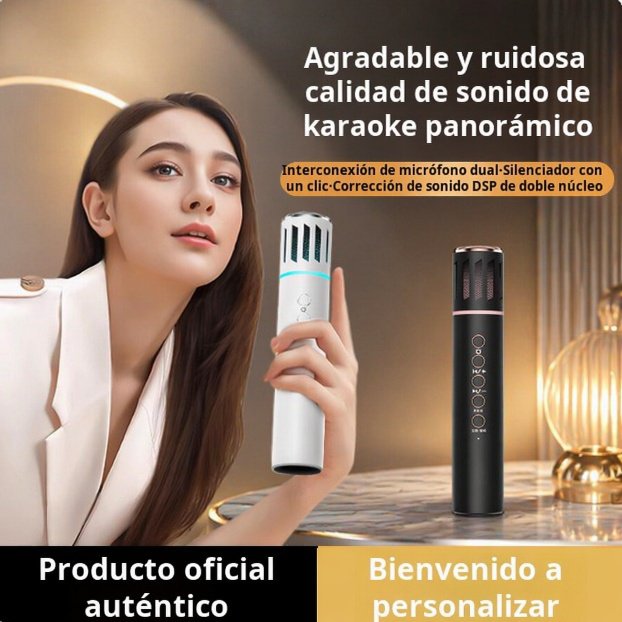 Micrófono inalámbrico con altavoz Bluetooth todo en uno