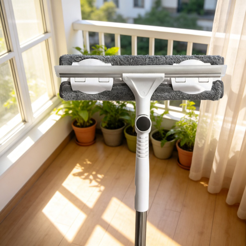 Verlängerbarer Fensterreiniger für hohe Fenster, Haushalt, doppelseitig