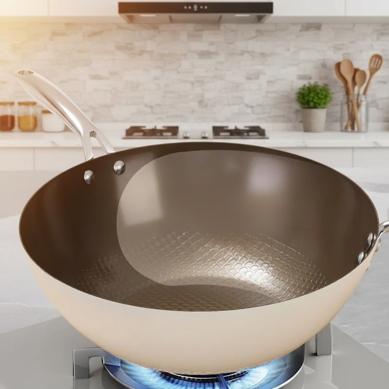 Ceramic NonStick Pan Mini Frying Pan NonStick Pan NonCoating WearResistant Durable Household