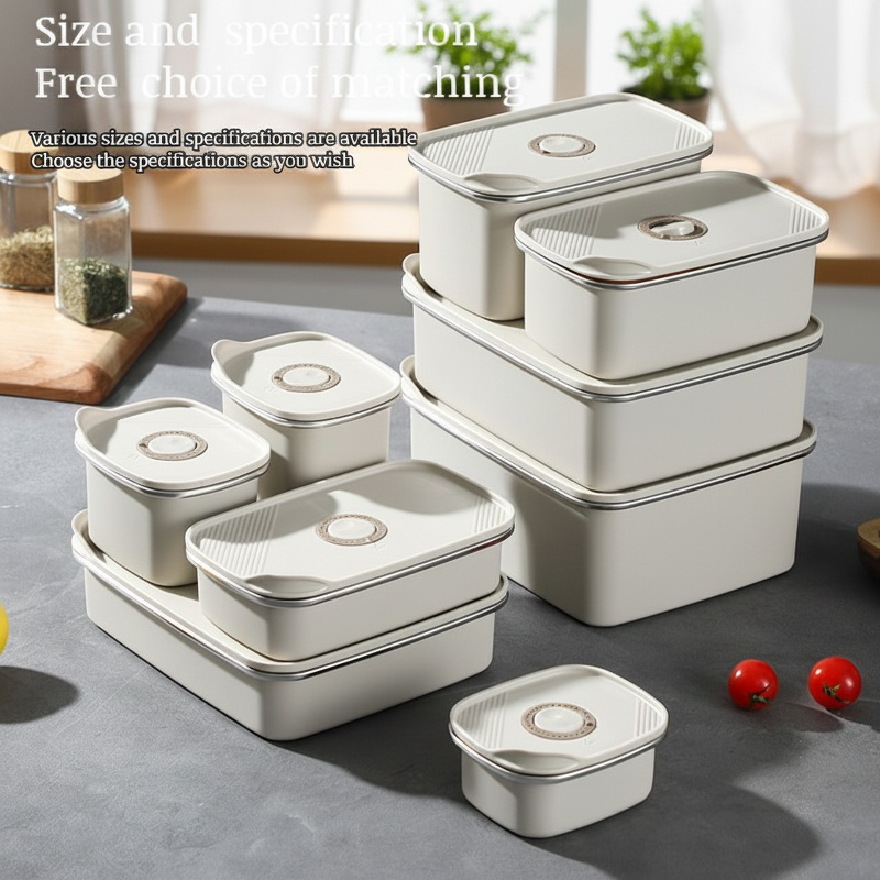 Foodgrade Crisper Box Specialized Storage Set Sealed Box Refrigerator Freezer Spray Paint Organizer