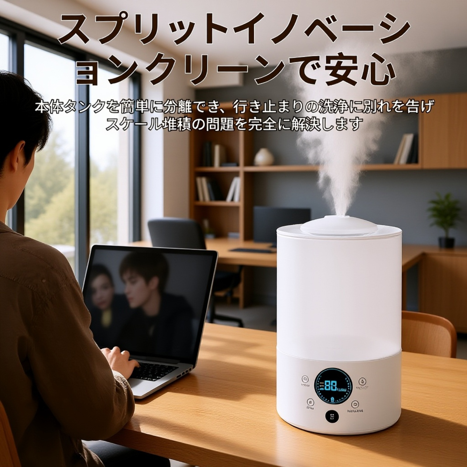 大容量ミストアロマ加湿器