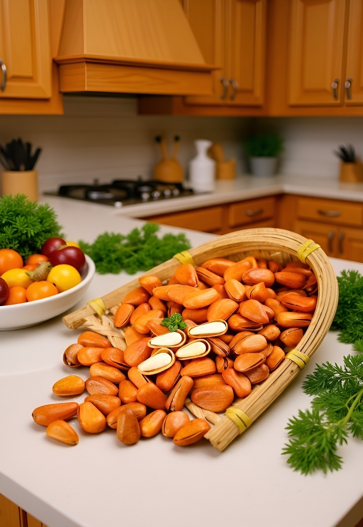 北東部の自然の中で育った松の実