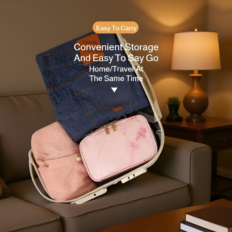  Large Capacity Travel Portable Handbag Makeup Bag