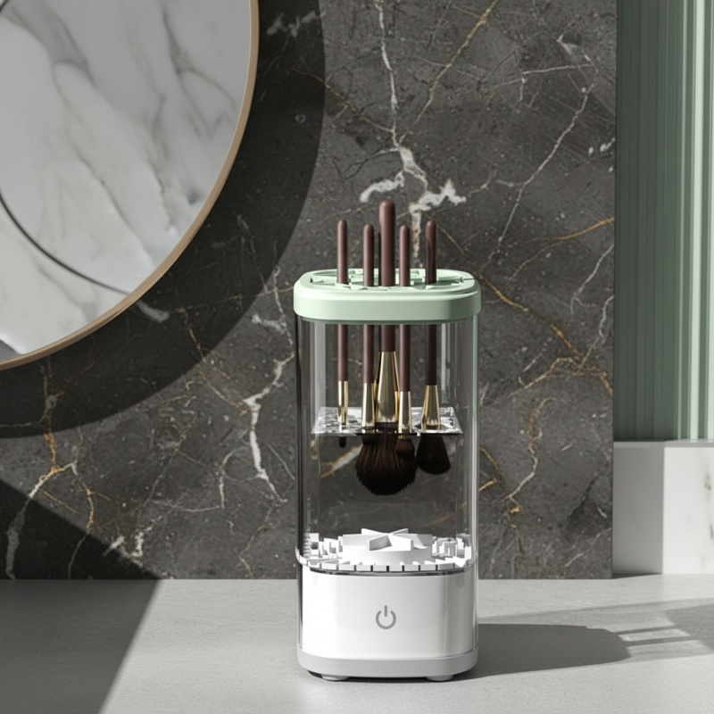 Appareil automatique de nettoyage de pinceaux de maquillage