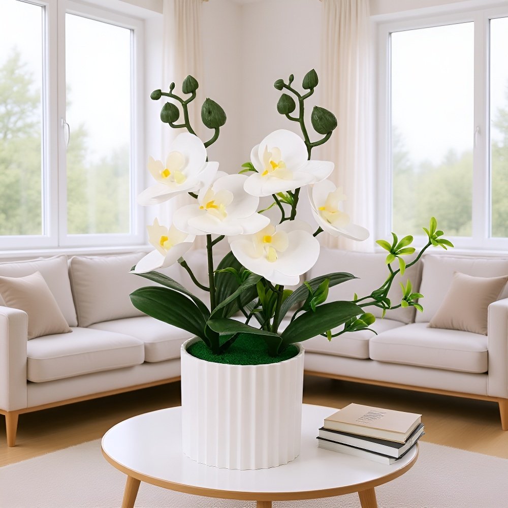 Artificial Phalaenopsis orchid potted plants