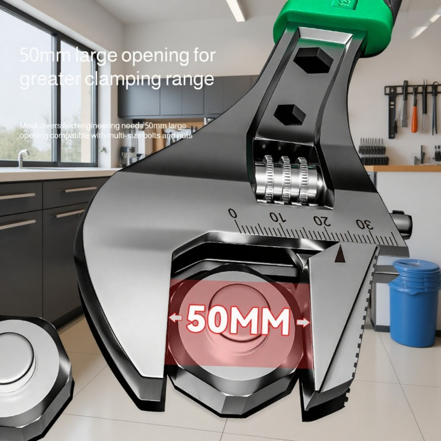 Adjustable Wrench Wrench Adjustable Large Opening Multifunction Household