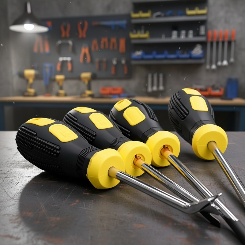 편리한 손잡이 디자인의 못 드라이버