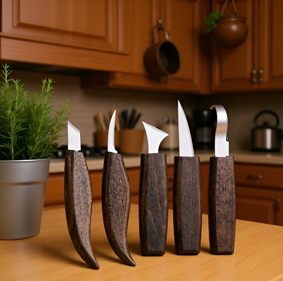 Herramientas de carpintería para escultura en madera