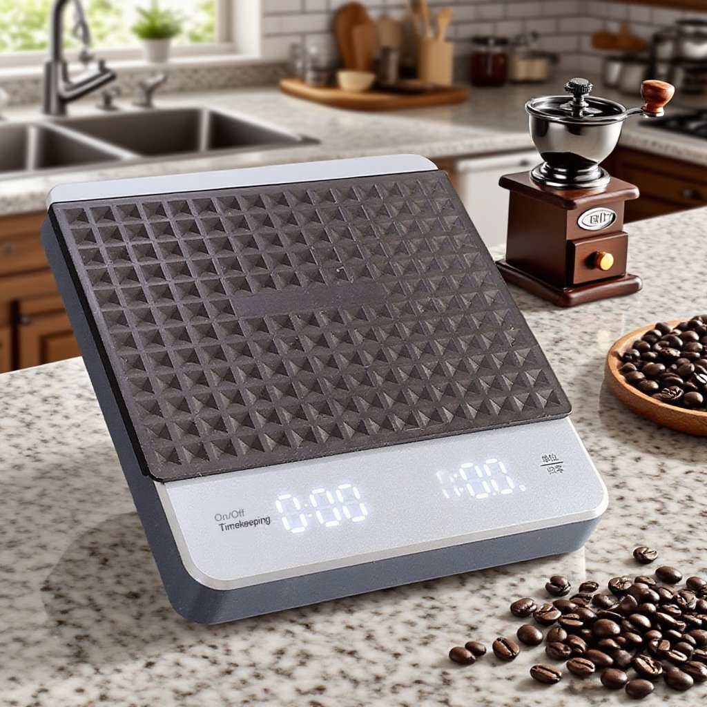 Elektronická váha na espresso s USB dobíjením pro ruční přípravu kávy