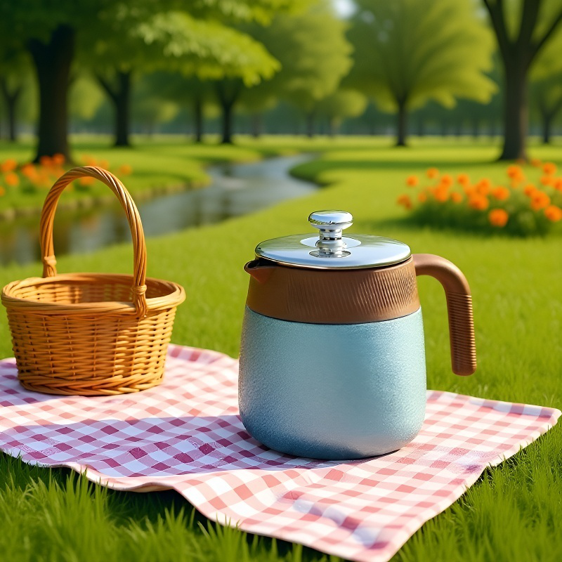 고급스러운 티포트 손잡이