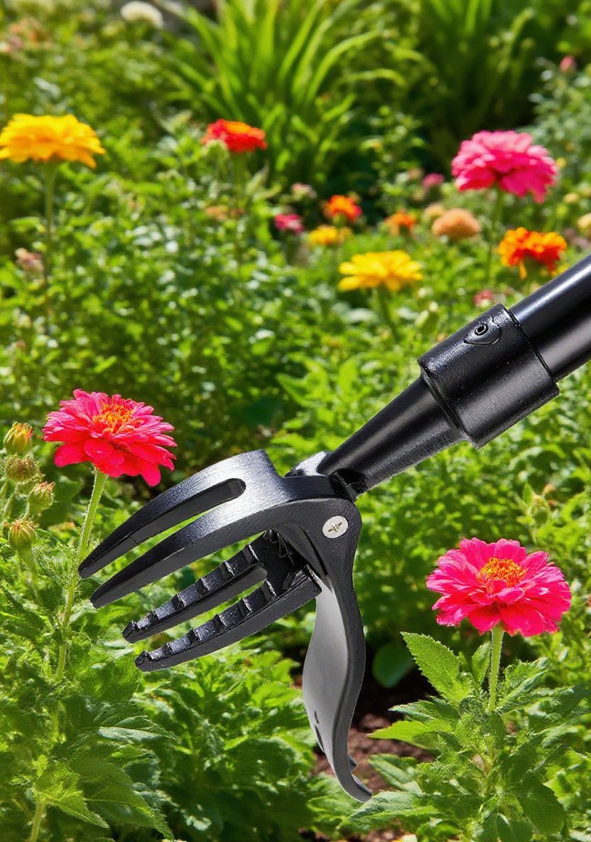 Detail ergonomického držadla odstraňovače plevele bez ohýbání