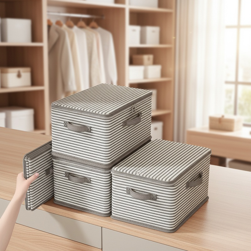 Collapsible Home Storage Box with Password Lock