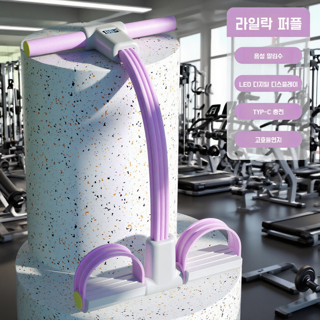 뱃살감소 허리슬림 발로 밟는 저항 밴드