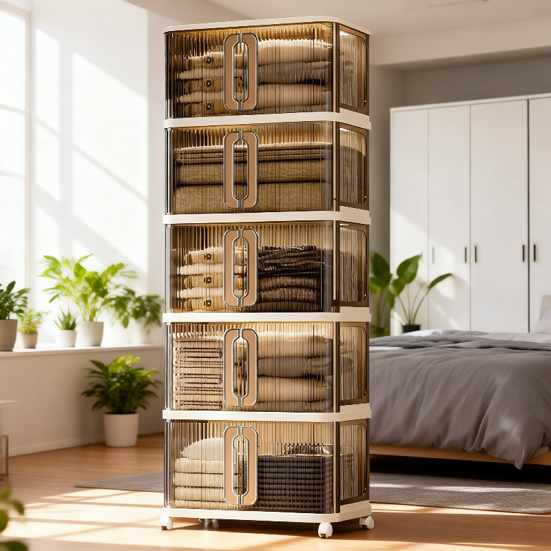 ベッドルームクローゼット 折りたたみ収納バッグ付き