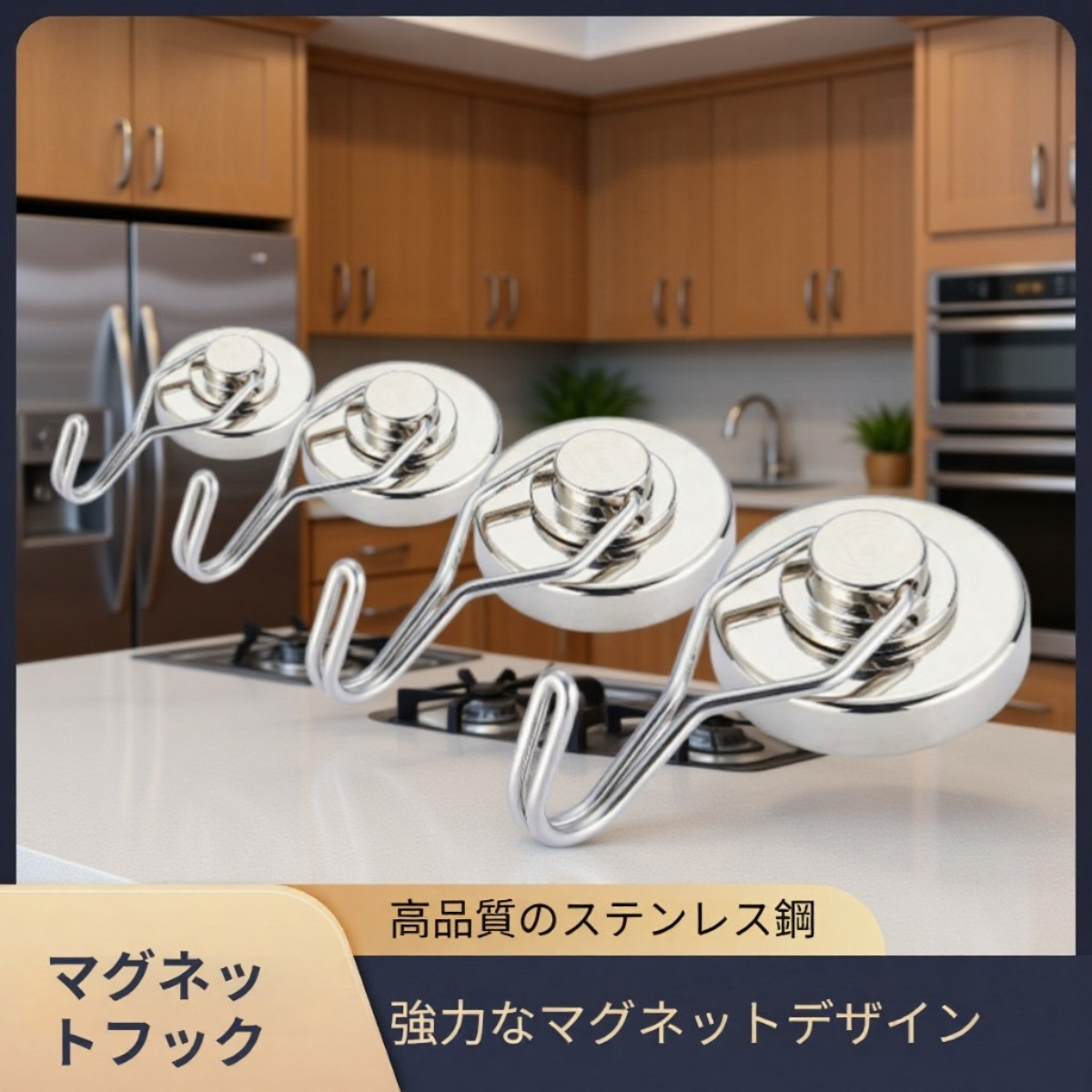 強力マグネット回転フック