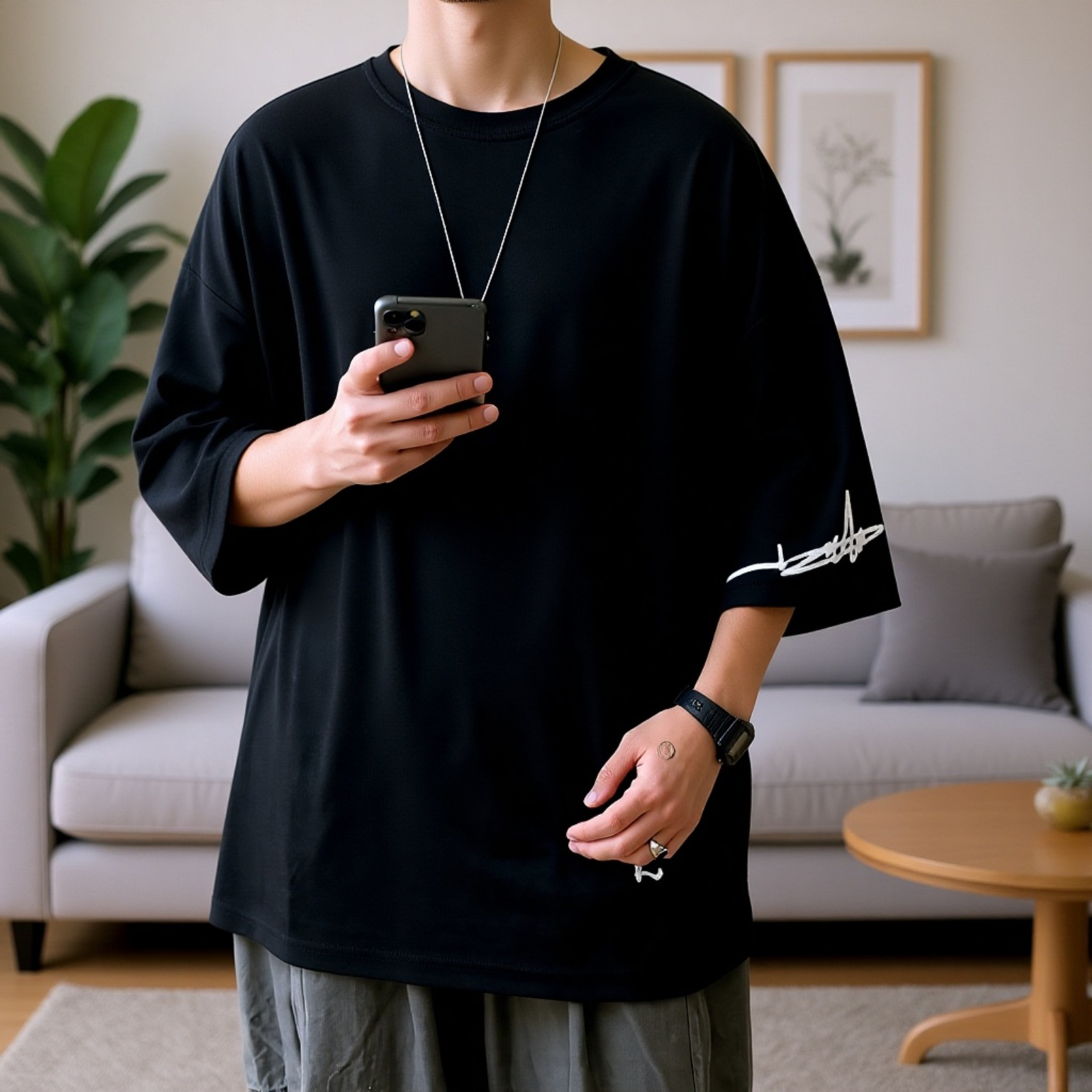 2020年夏新作メンズ半袖Tシャツトップス、ユースメンズ服、トレンディなゆったりフィットアンダーシャツ、卸売