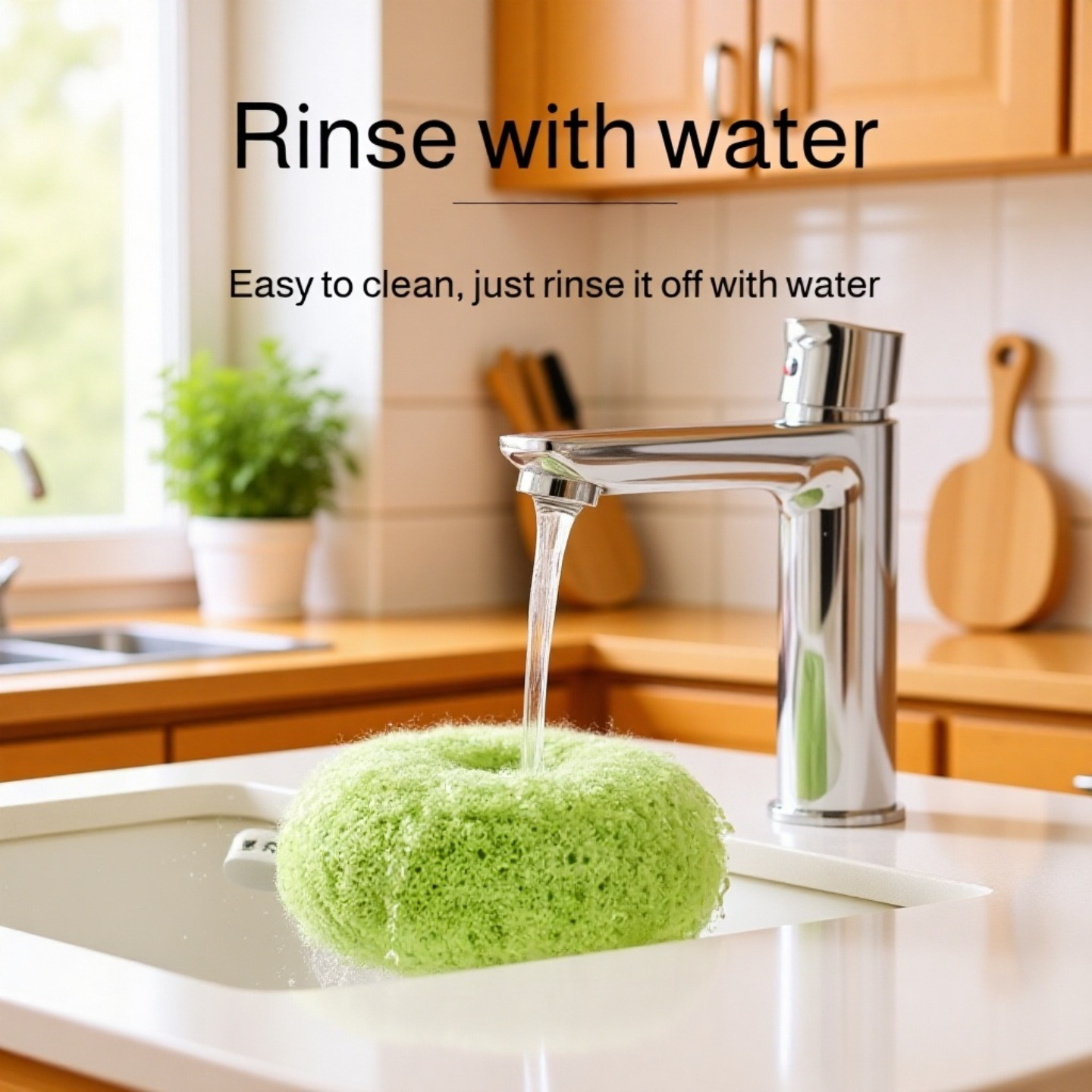 Antibacterial sink brush cleaning sinks and counters
