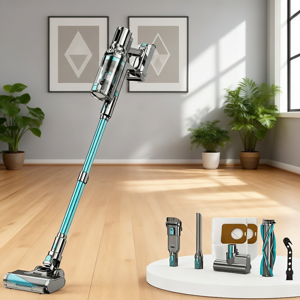 Cyclone Bagless Vacuum Cleaner, Handheld Upright Self-cleaning Design