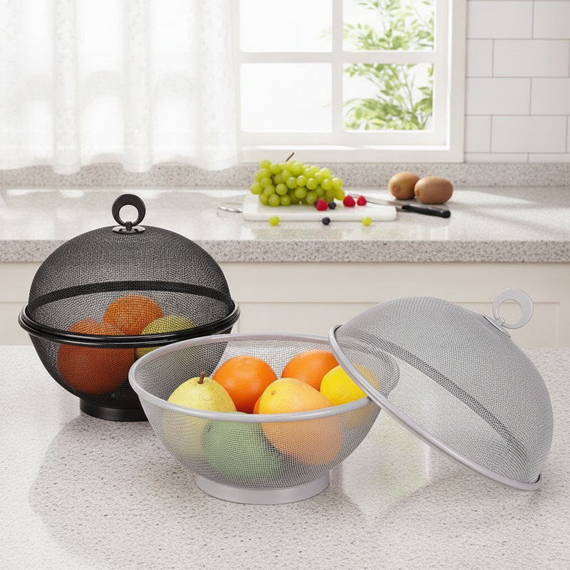 Fruit and vegetable basket with kitchen cover, home fruit plate, fruit plate, kitchen drainer, veget