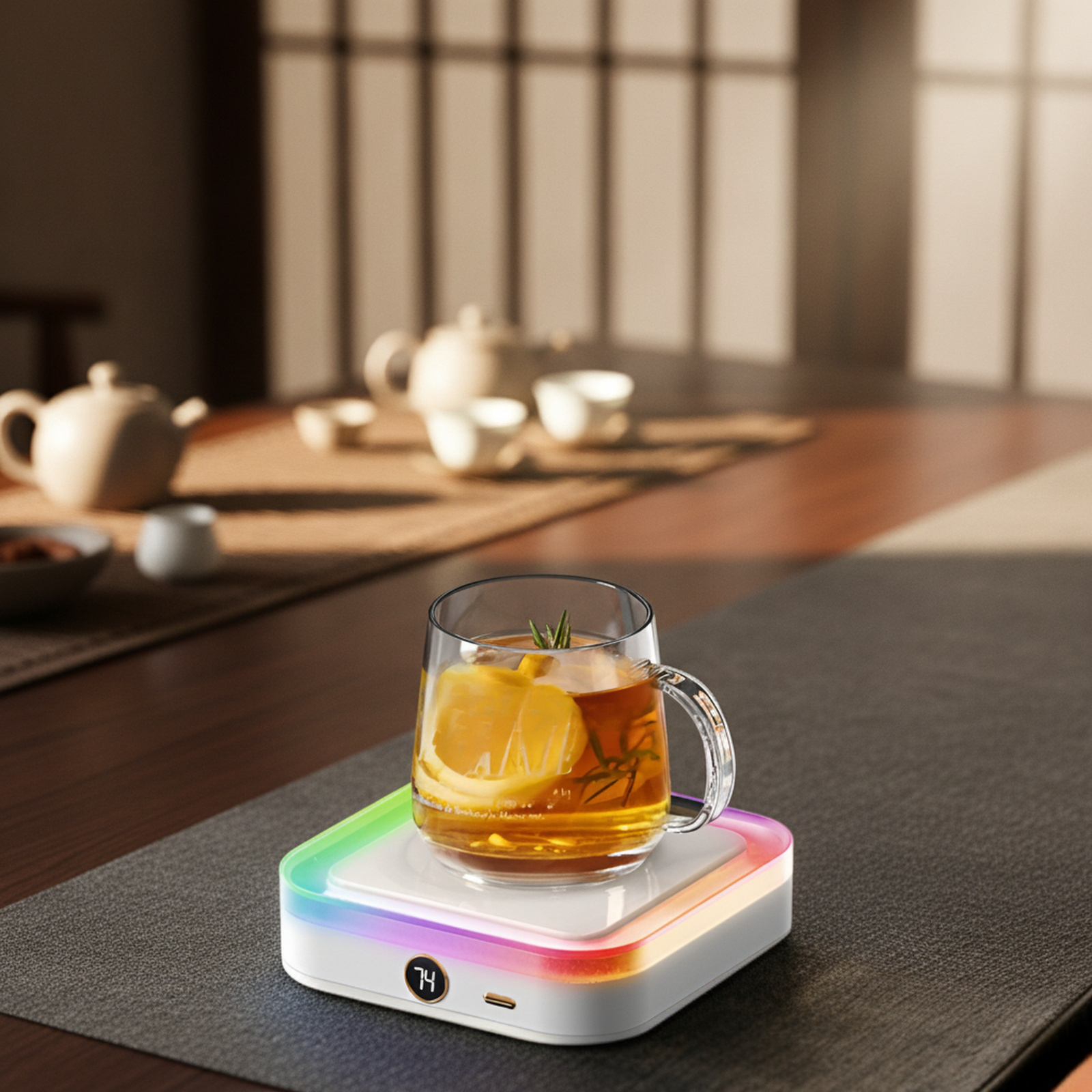 Regalo recomendado para Navidad, base calefactora multifuncional para bebidas