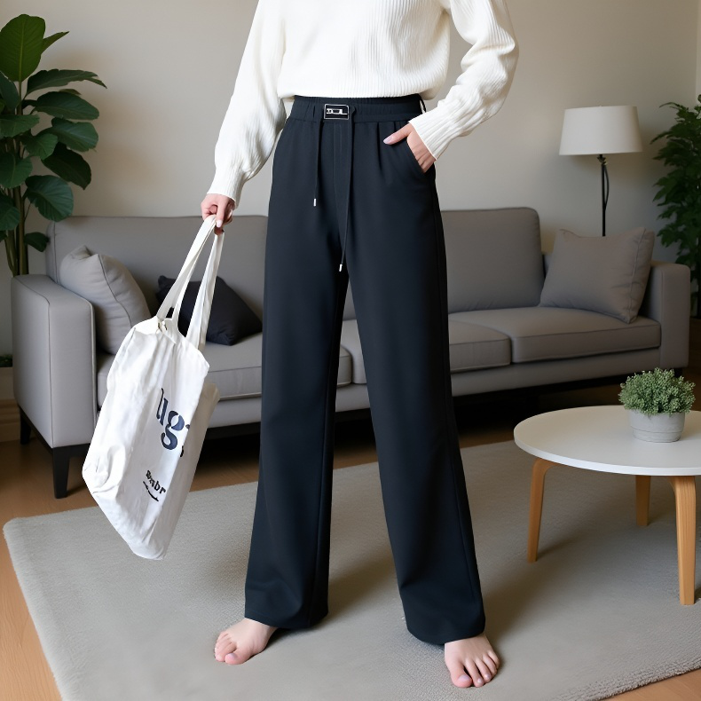 빅 사이즈 겨울 쉐닐 코듀로이 와이드 팬츠 여 기모 도톰 슬림 캐주얼 팬츠