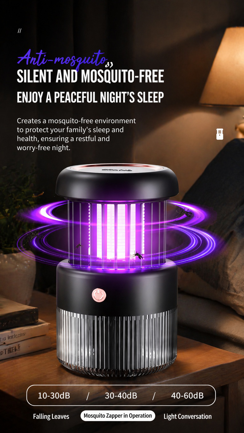 Mosquito killer showing non-toxic operation