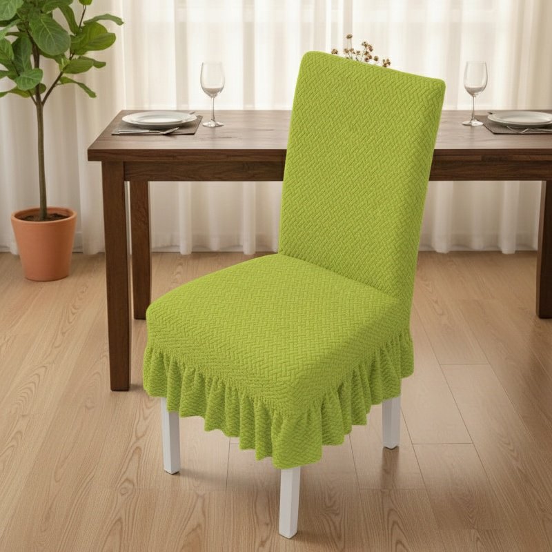 Unique Design Dining Chair Cover, Easy to Clean Non-slip Jacquard Fabric