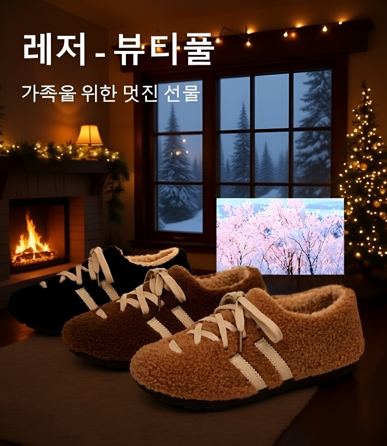 트렌디한 디자인의 겨울용 면화 워커 신발