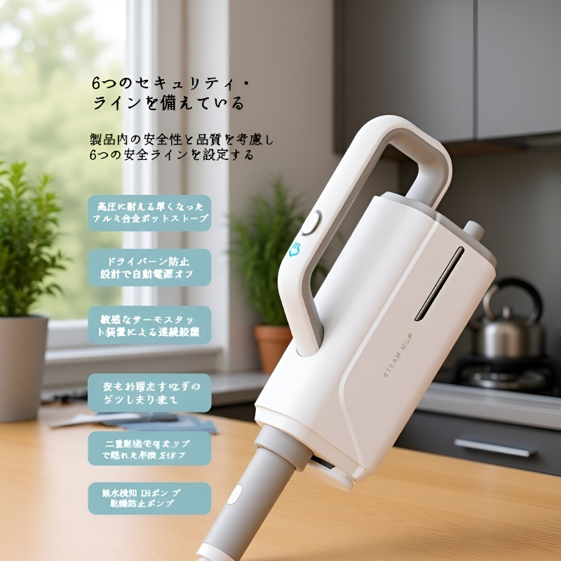 多機能蒸気洗浄機モップ消毒ダニ殺菌高温蒸気洗浄機