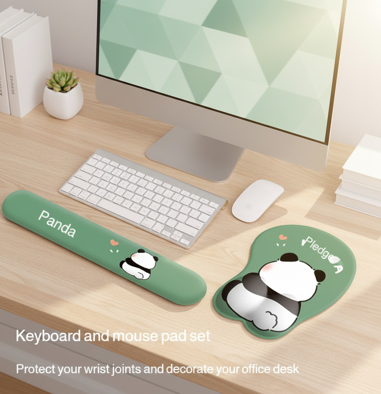 Kawaii panda butt mouse pad for computer