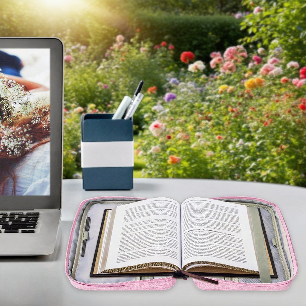 学生が手提げで書本バッグを持つ様子