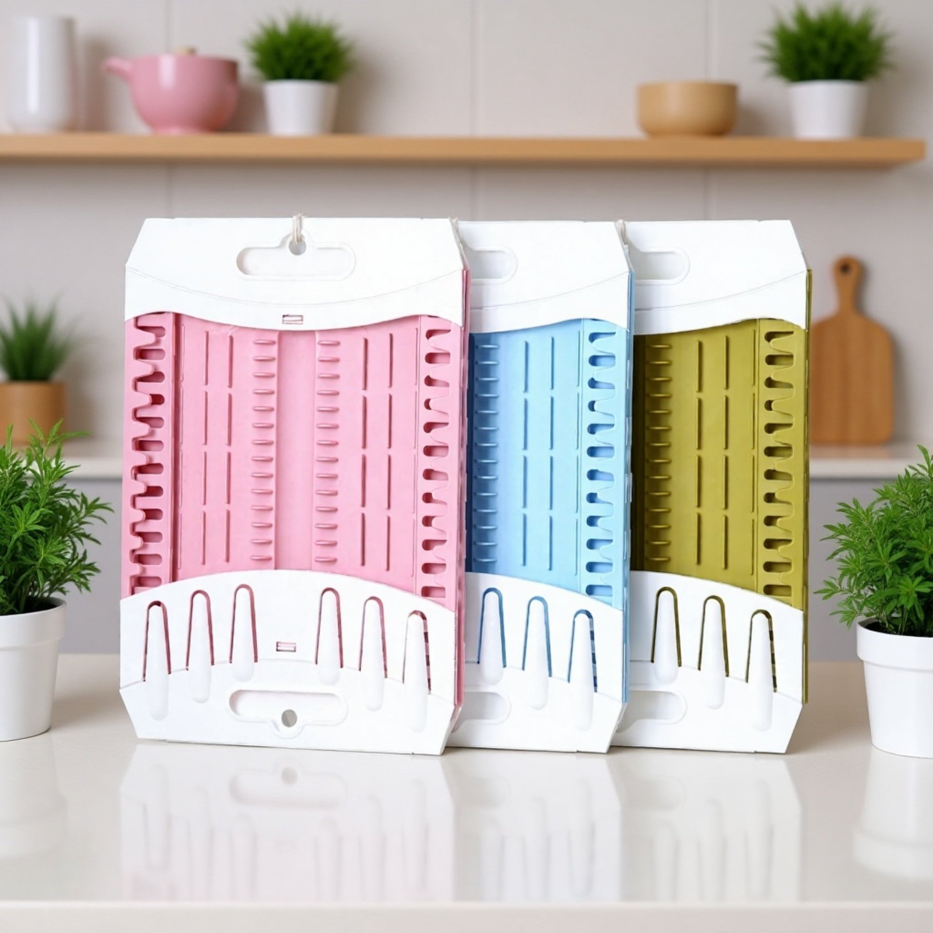 Estante de almacenamiento plegable para cubiertos