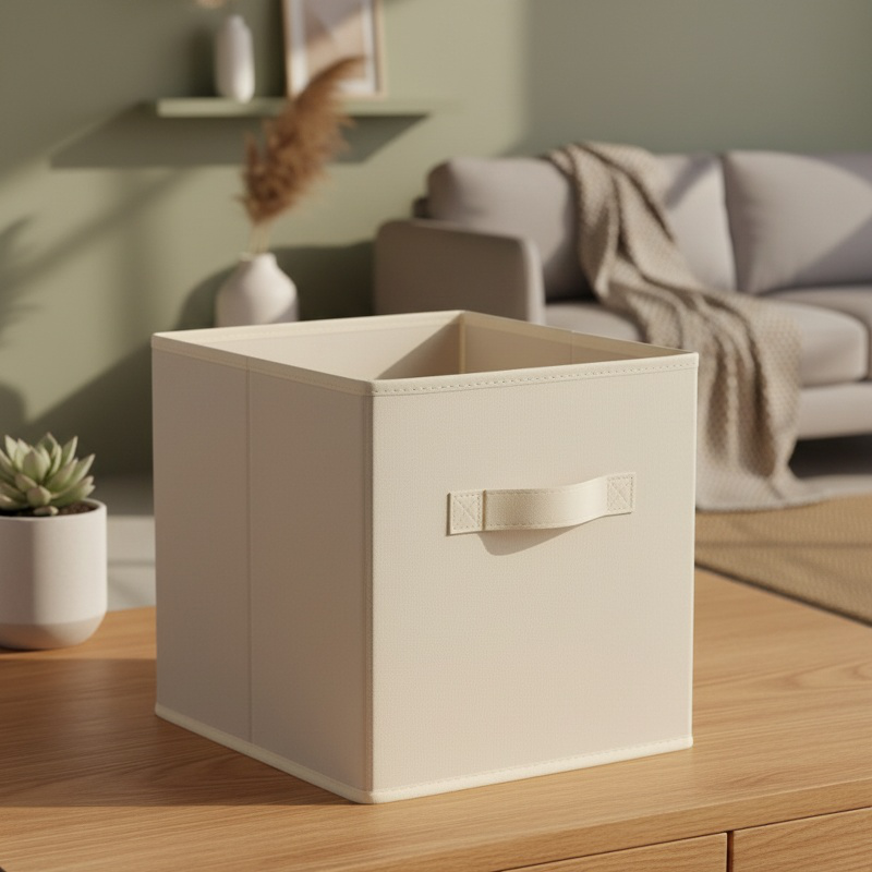 Boîte de rangement en tissu pour chambre à coucher, armoire, pliable