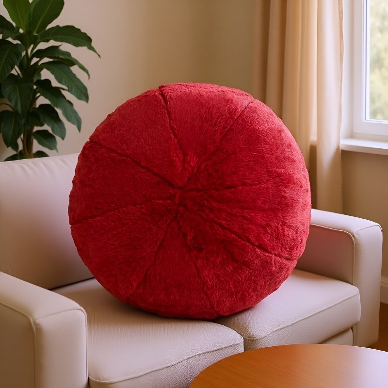 Coussin moderne tricoté en fourrure de lapin pour canapé, décoration d'intérieur